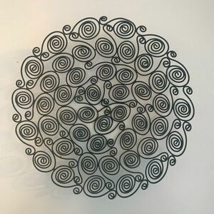Post Modern Metal Spiral Bowl/Basket
